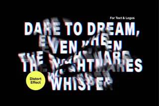 Distorted Glitch Text Effect