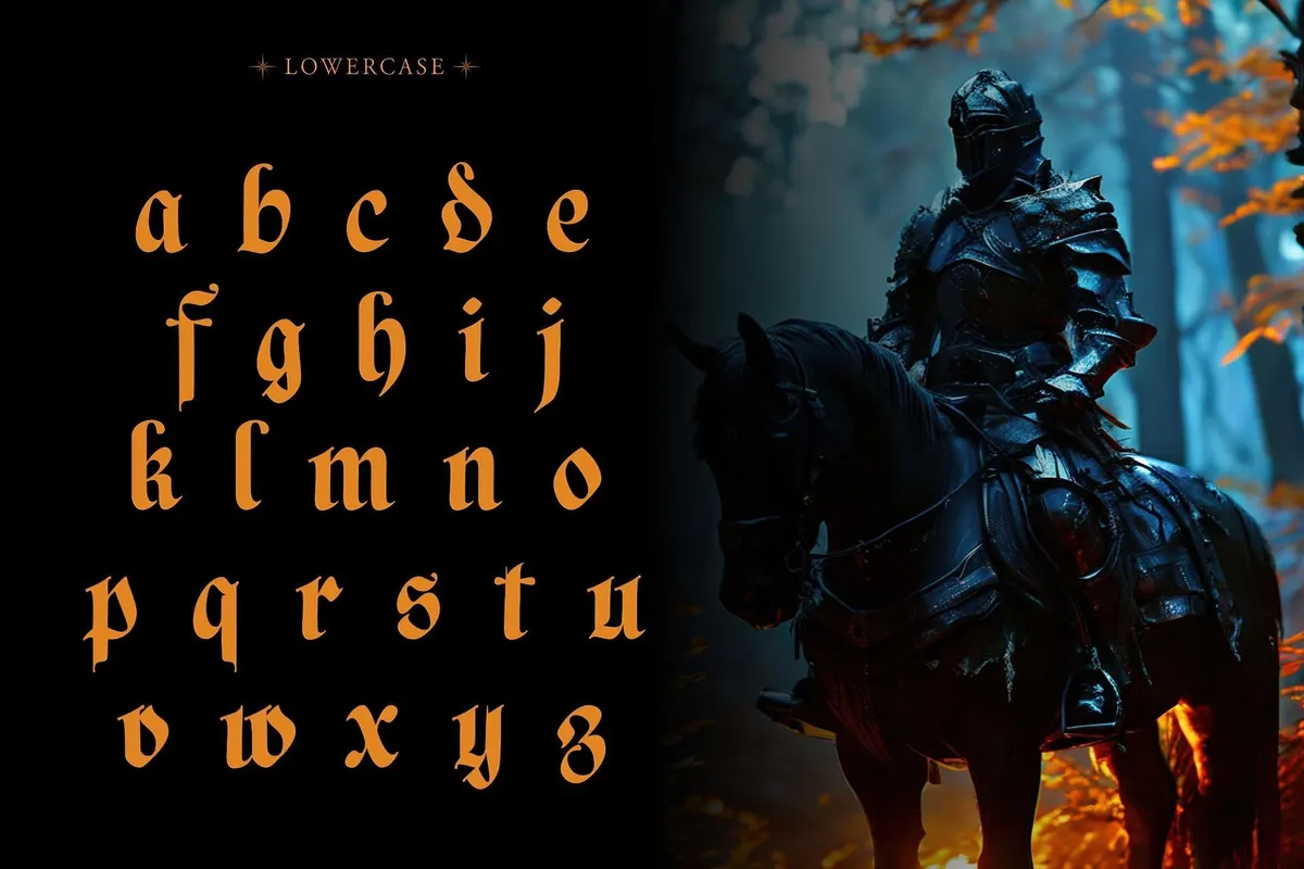 NCL Basefigh —  Rounded Blackletter Font