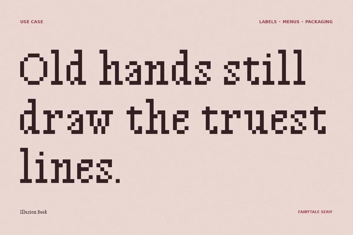Illusion Book - Gothic Pixel Font
