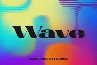 Gradient Wavy Texture Background Set