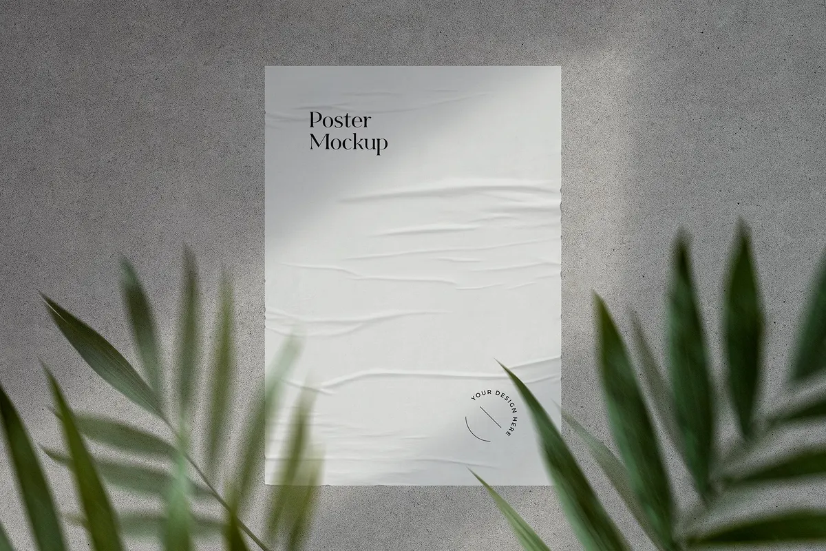 Glued Poster Mockups Collection