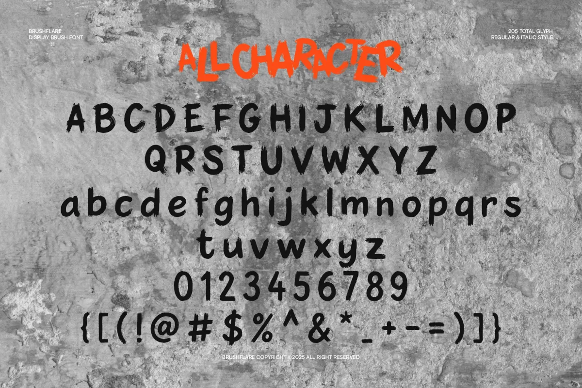 Brushflare - Hand-Painted Brush Display Font