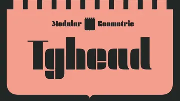 Tghead Geometric Font