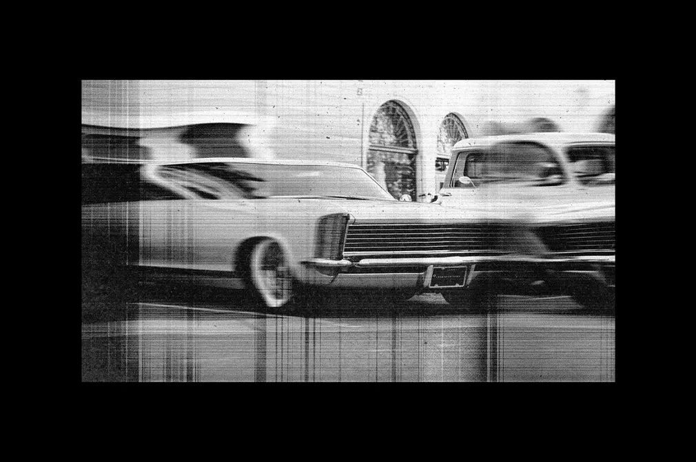 Distorted Printer Photo Effect