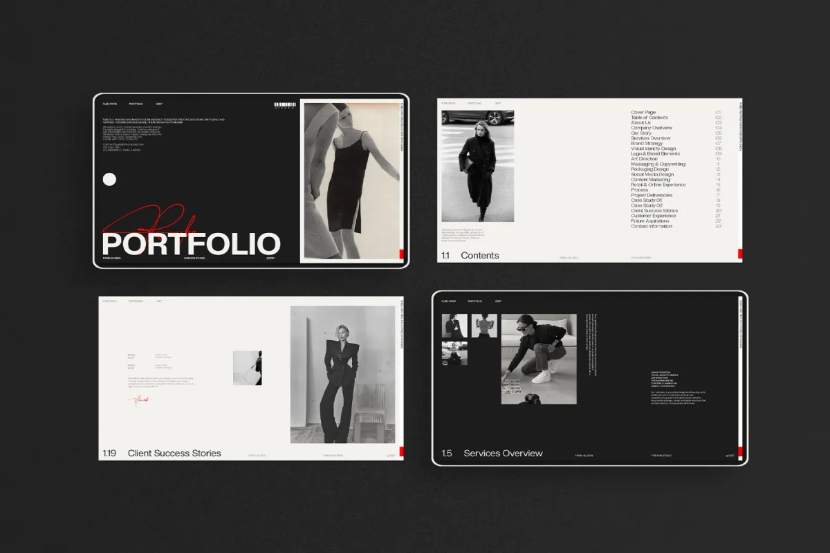 RUBE - Fashion Portfolio Presentation Template
