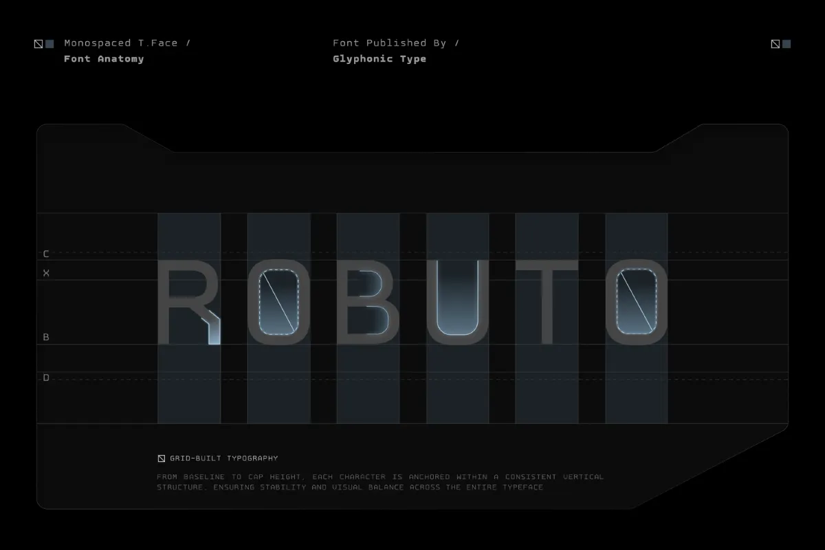 GC Robuto Mono - Tech Monospace Font