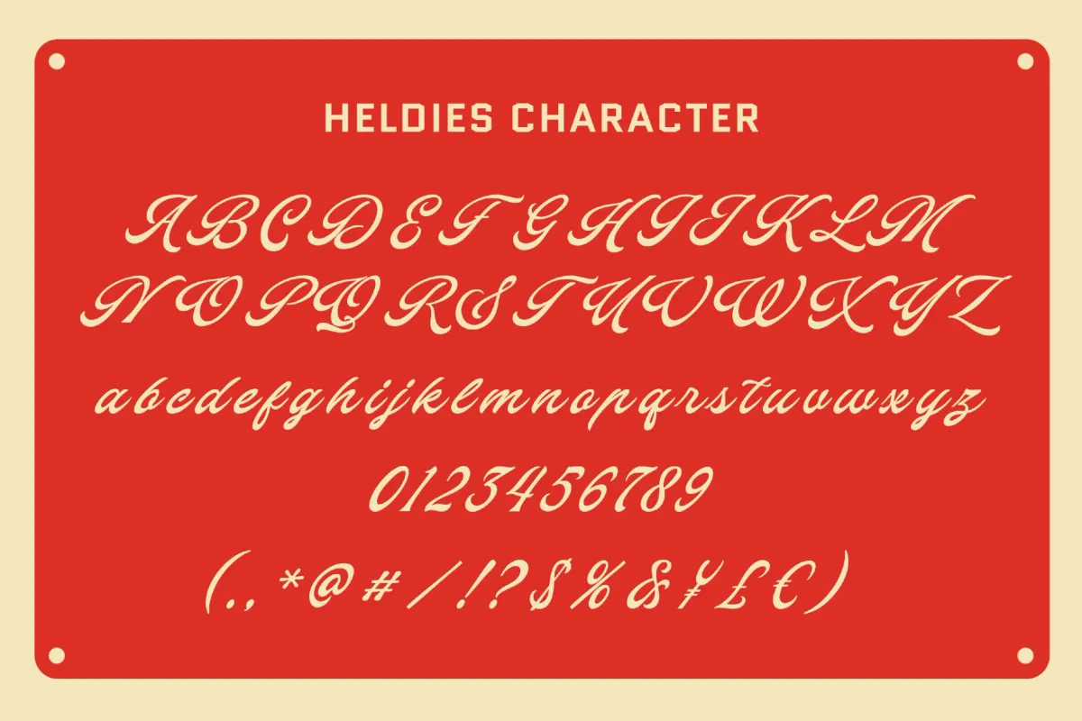 Heldies – Classic Americana Script Font