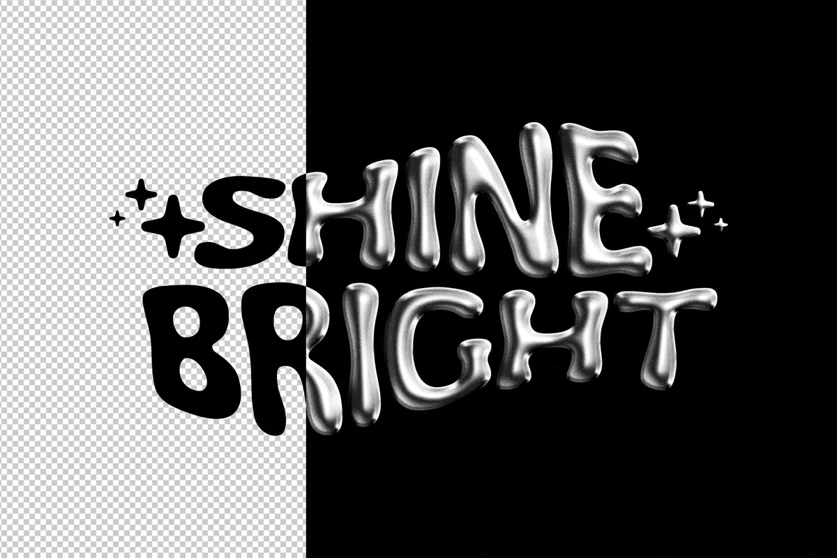 Chromatic Metal Text & Logo Effect