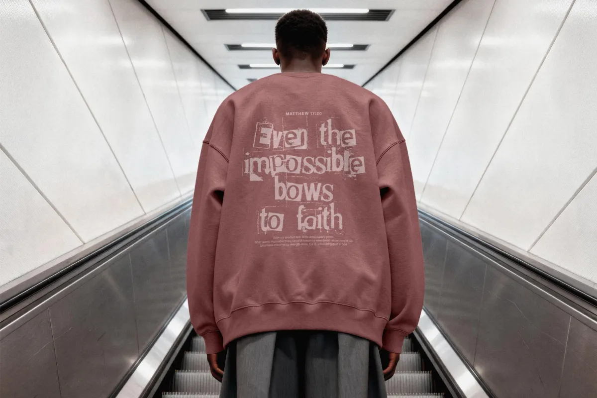 Urban Sweatshirt Mockup Back View