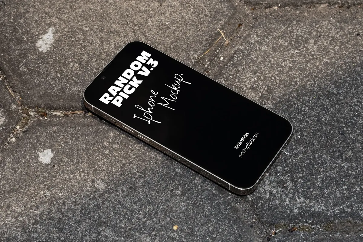 RP V.3 - Concrete Background Iphone Mockup