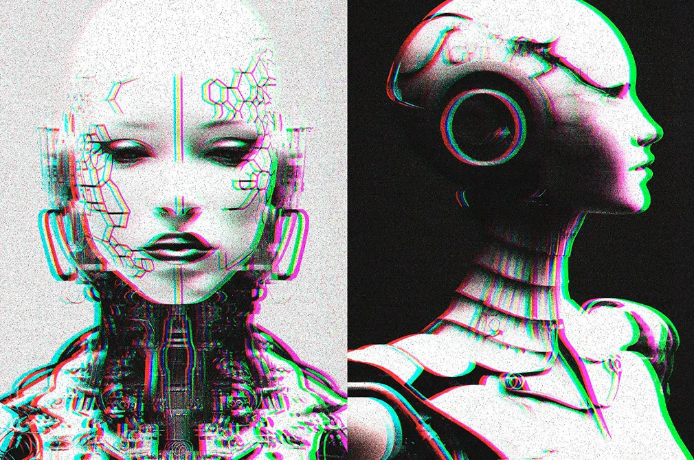 Grain Glitch Photo Effect