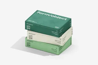 Stacked Shallow Boxes Mockup