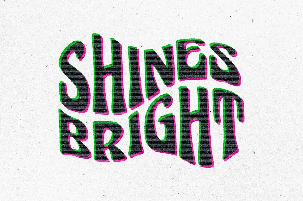 Overprint Grunge Text & Logo Effect