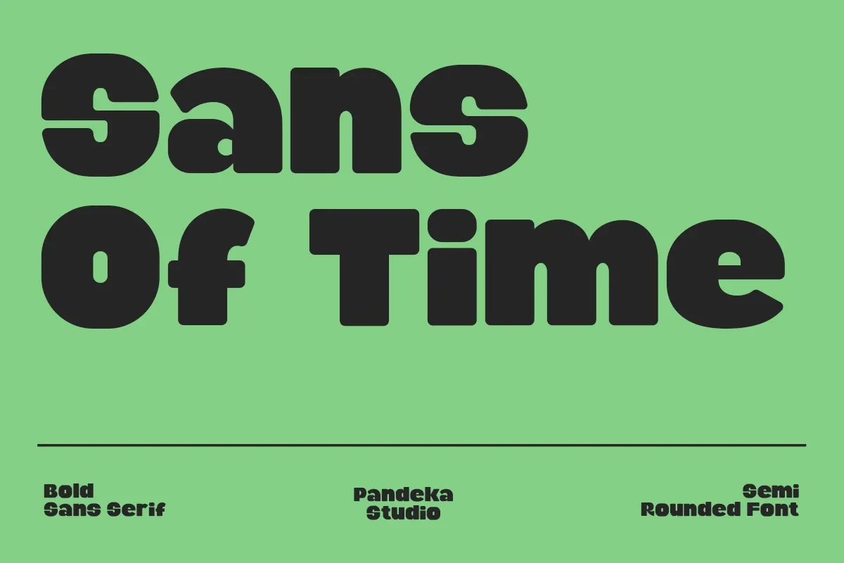 Sardin - Bold Rounded Sans Serif Font