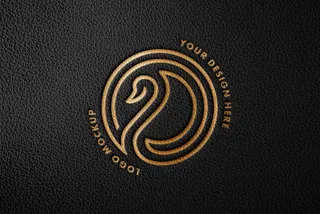 Debossed Foil Logo Mockup