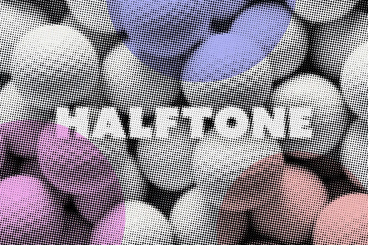 Dot Halftone Photo Effect