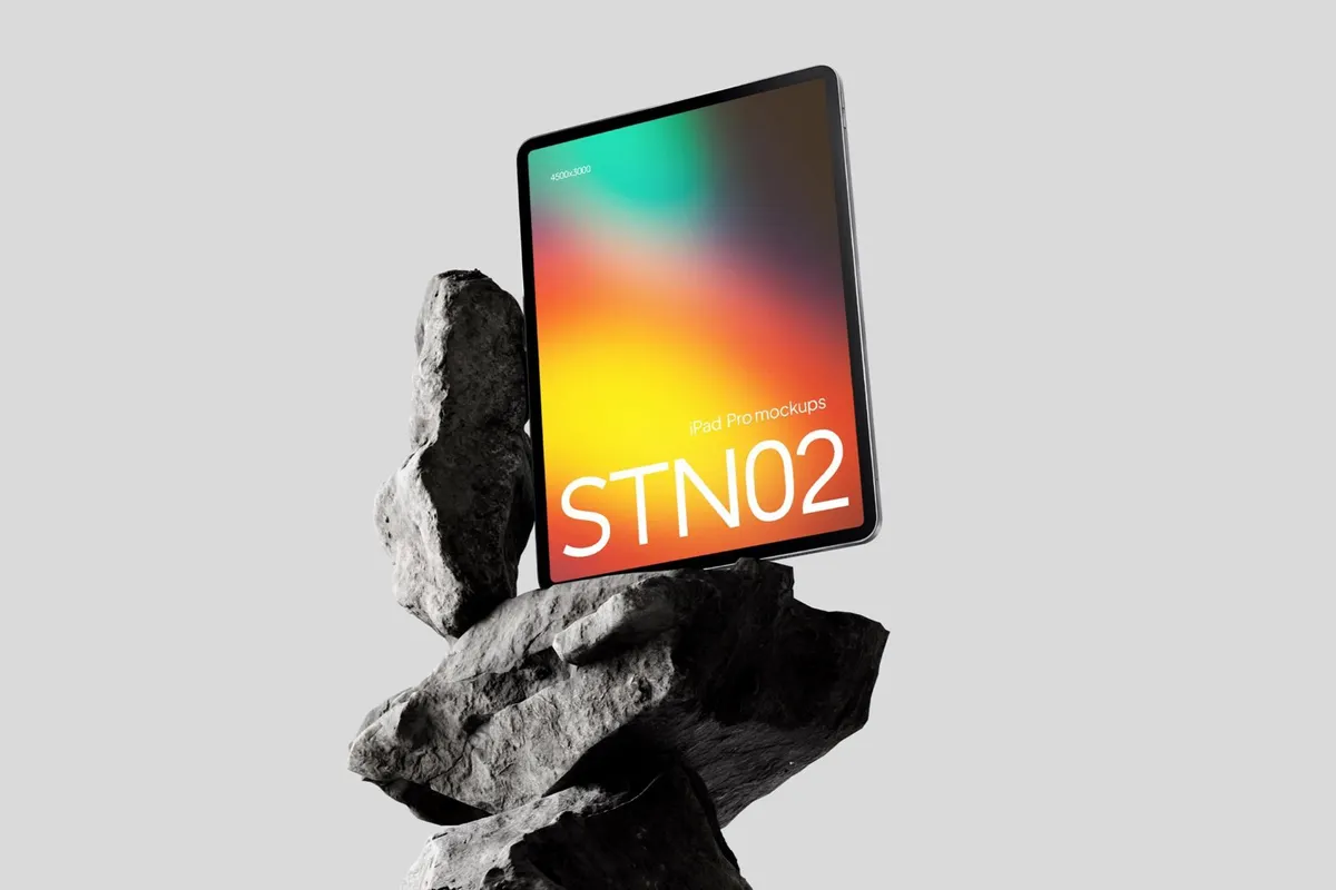 Standing iPad Mockup Set