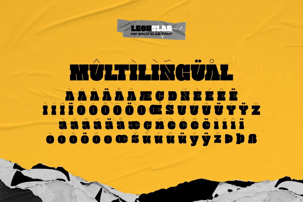 Leon Slab — Fat Font