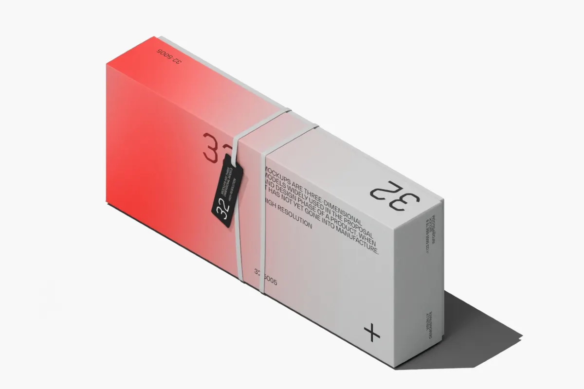 Paper Box & Hang Tag Mockup