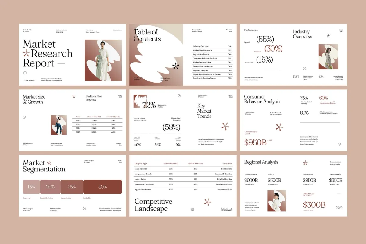 Market Research Report Keynote Template