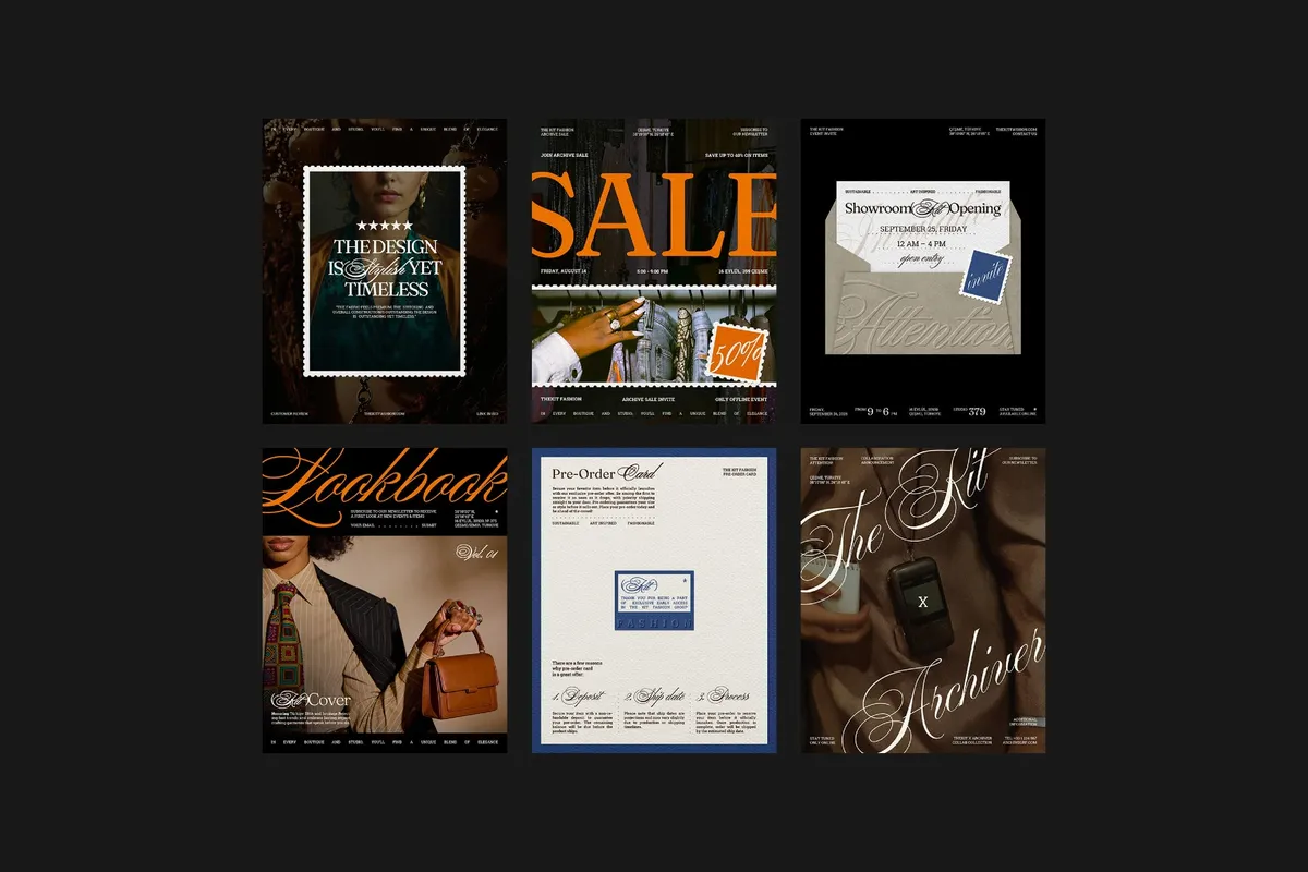 Postmarked: Fashion Instagram Templates
