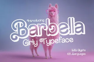 Barbella Typeface - Regular & Shadow