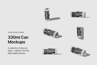 330ml Can Mockups