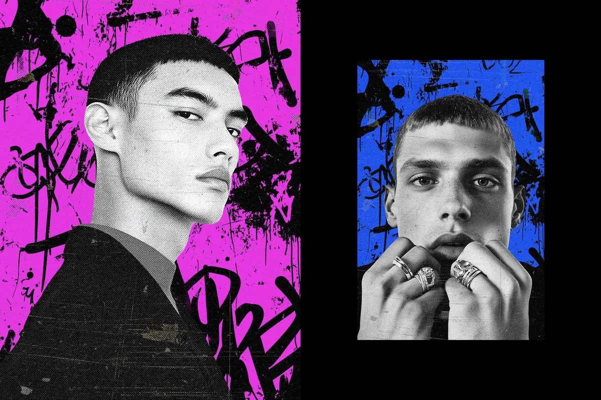Urban Graffiti Collage Photo Effect