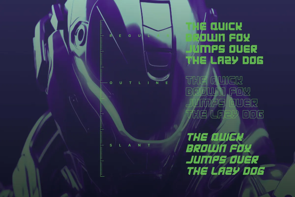 Karixby - Futuristic Tech Display Font