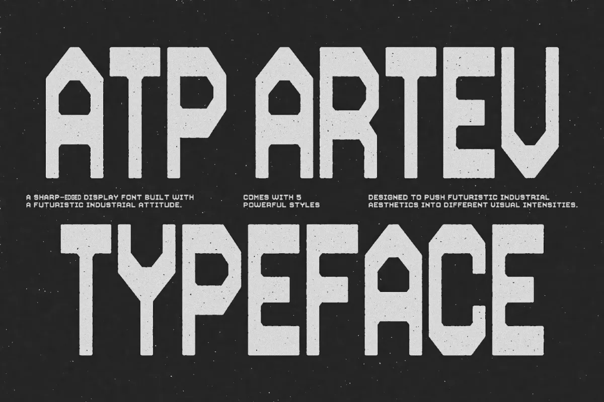 Artev – Geometric Sans Serif Font