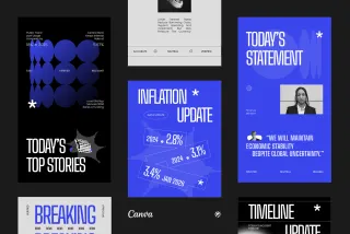CANVA News Media Instagram Pack Template