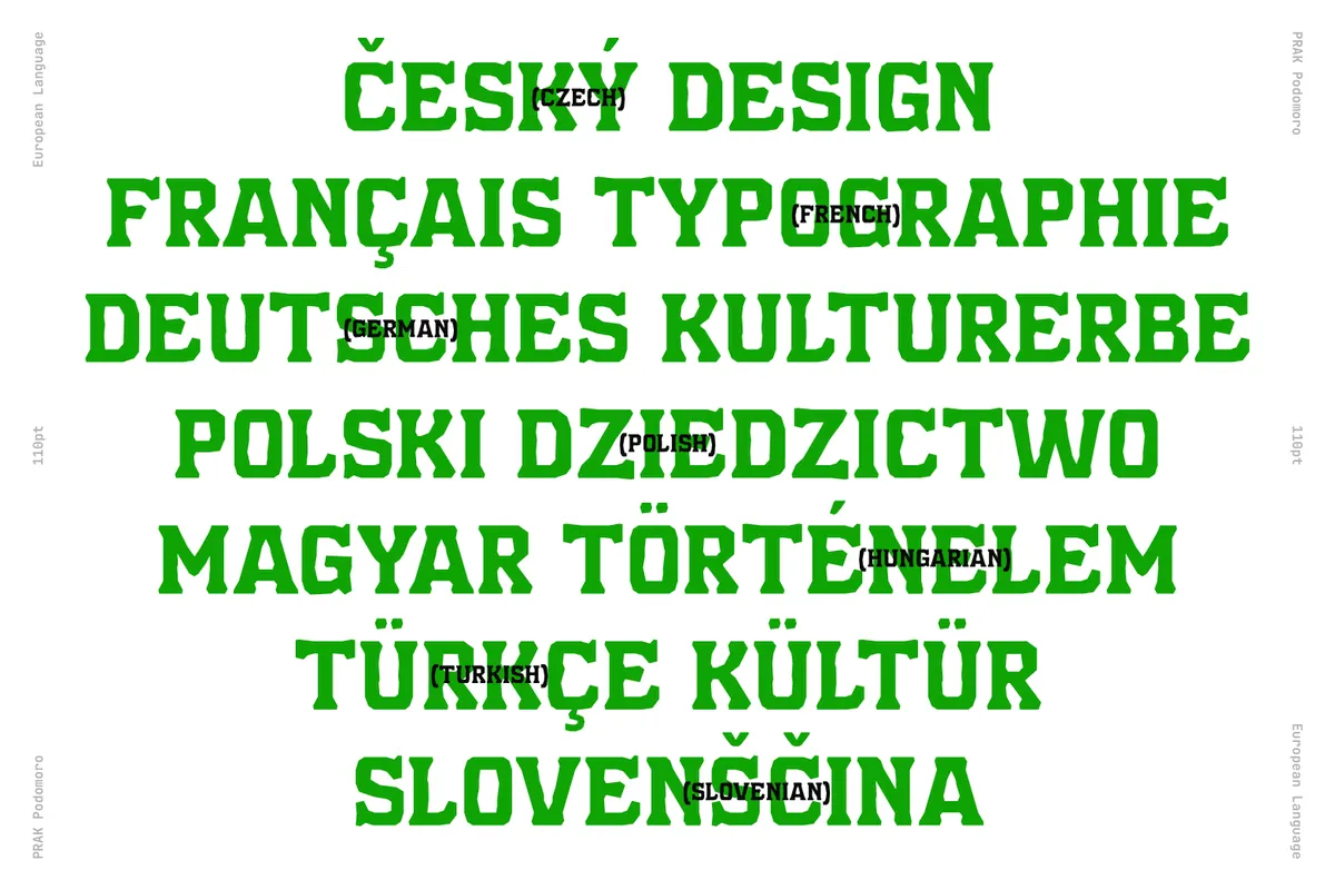 PRAK Podomoro - Hand-Cut Display Font