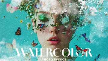 Watercolor Painting Photo Effect