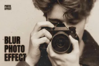 Retro Blur Photo Effect