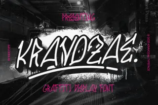 Kravozae - Graffiti Display Font