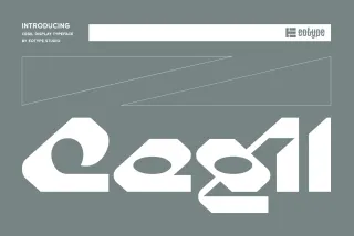 Cegil - Geometric Display Typeface