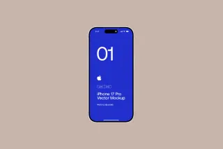 iPhone 17 Pro Vector Mockup