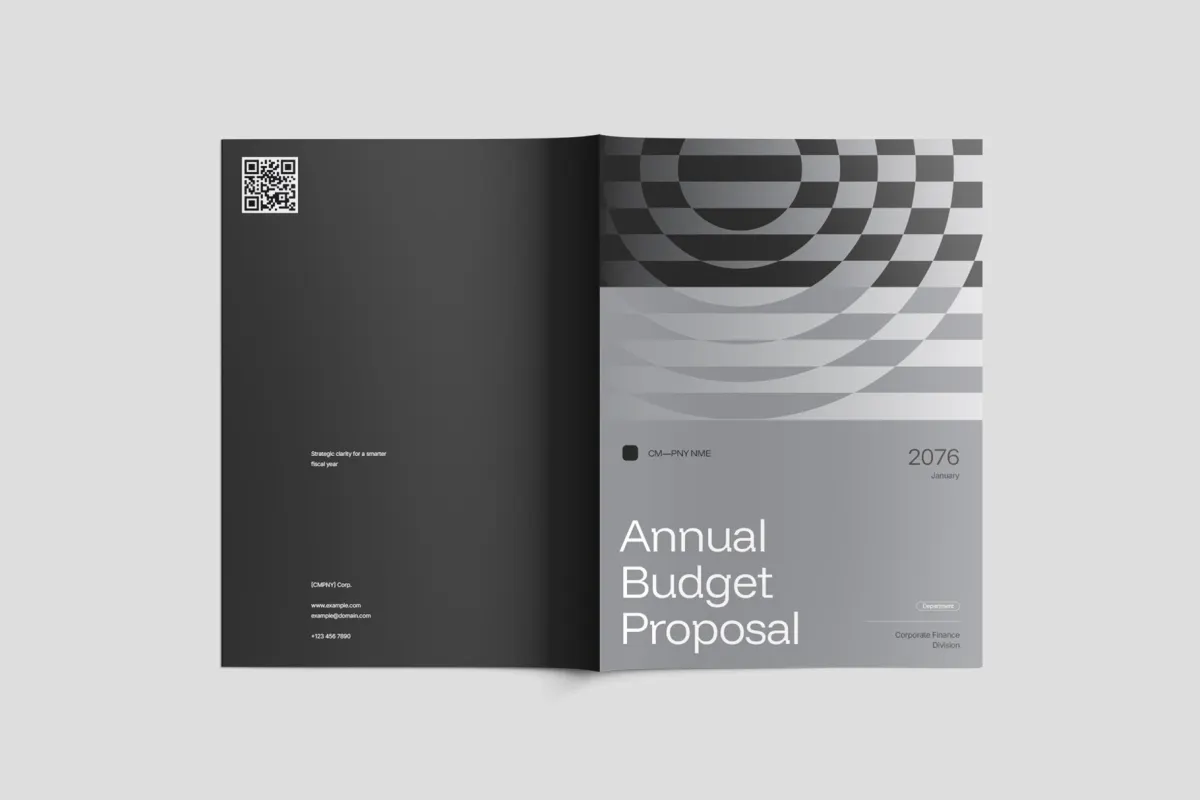 Annual Budget Financial Template InDesign - Votto