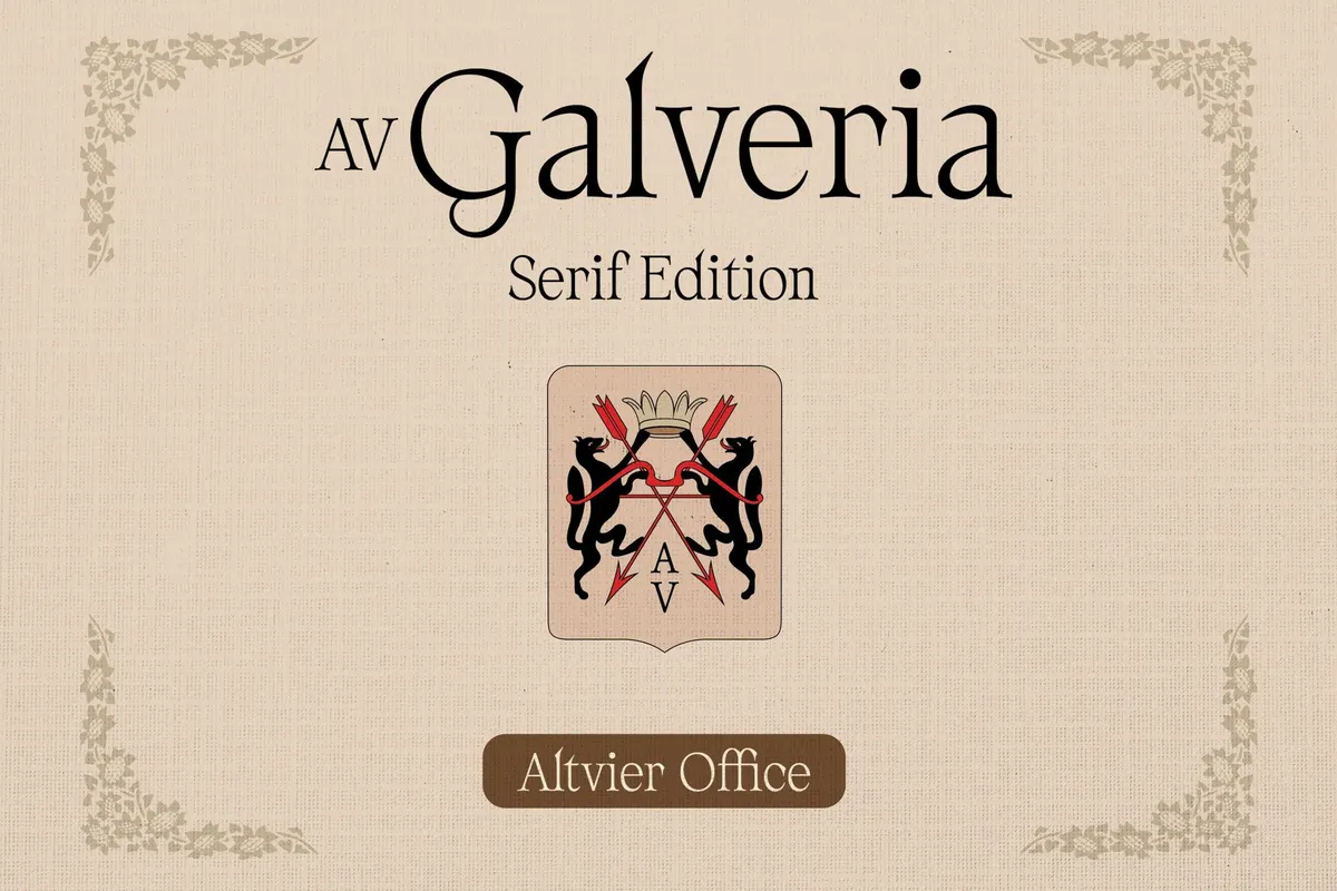 AV Galveria — Display Serif Font