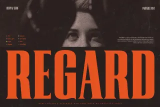 TRT Regard - Condensed Display Font