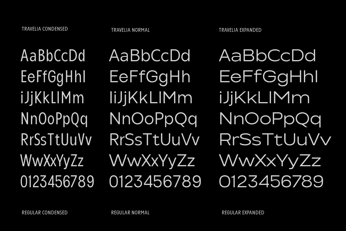 Travelia - Modern Sans Serif Font Family