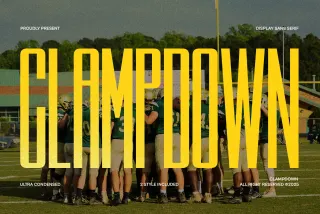 Clampdown - Condensed Display Sans Serif Font