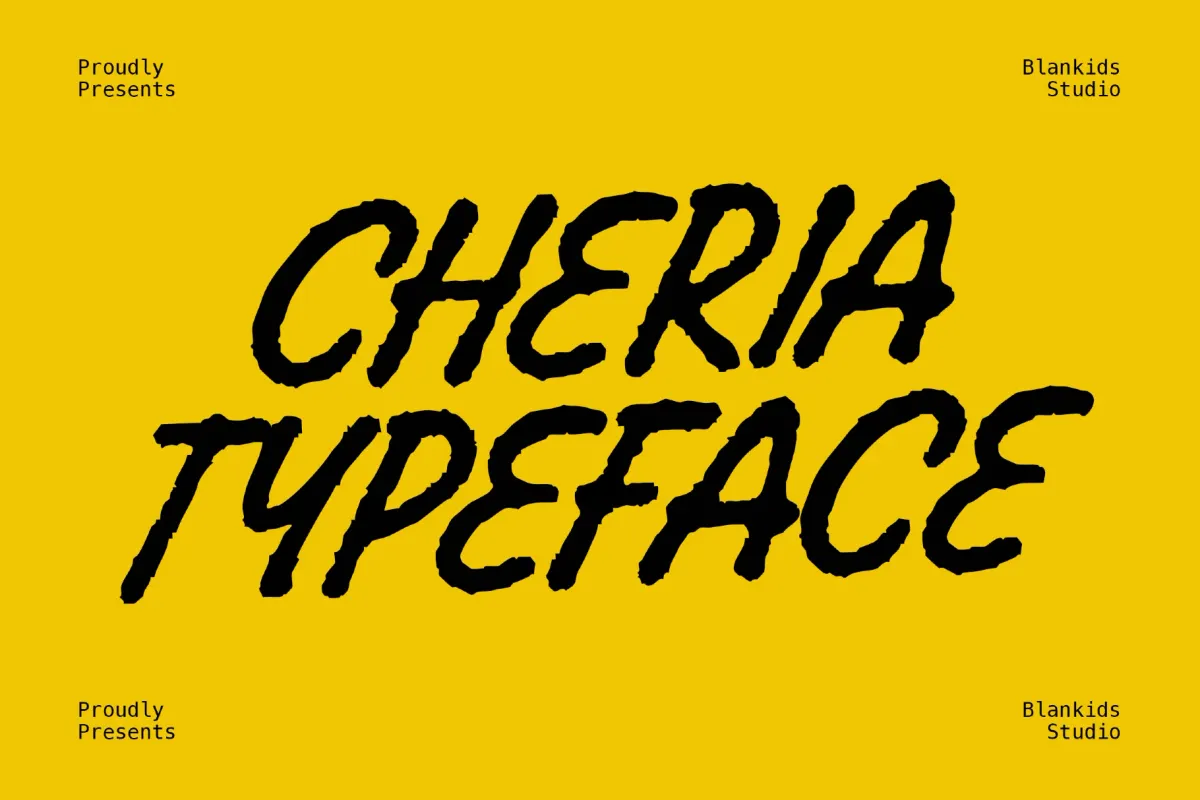 Cheria - Rough Handcrafted Brush Font