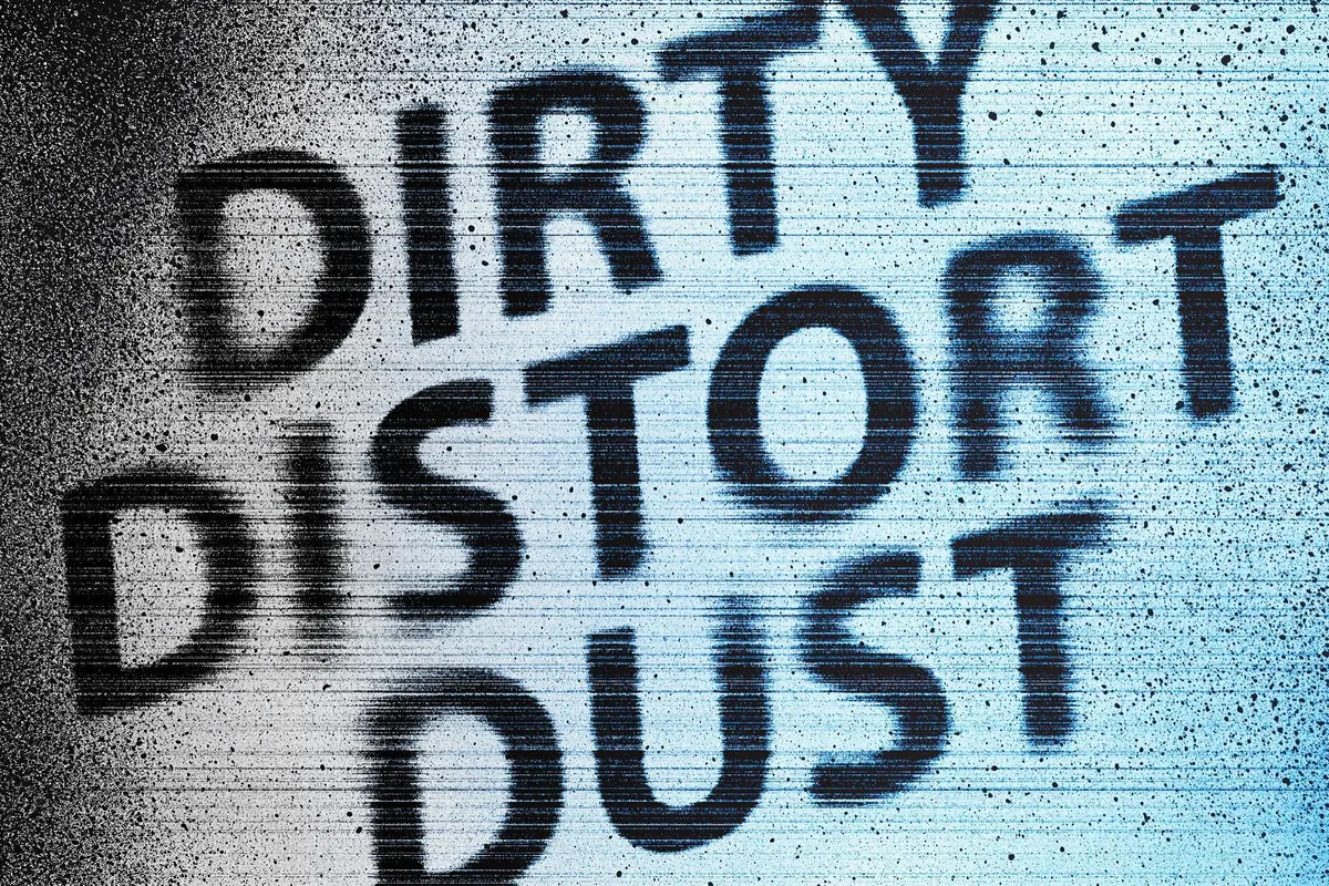 Dirty Scan Text Effect