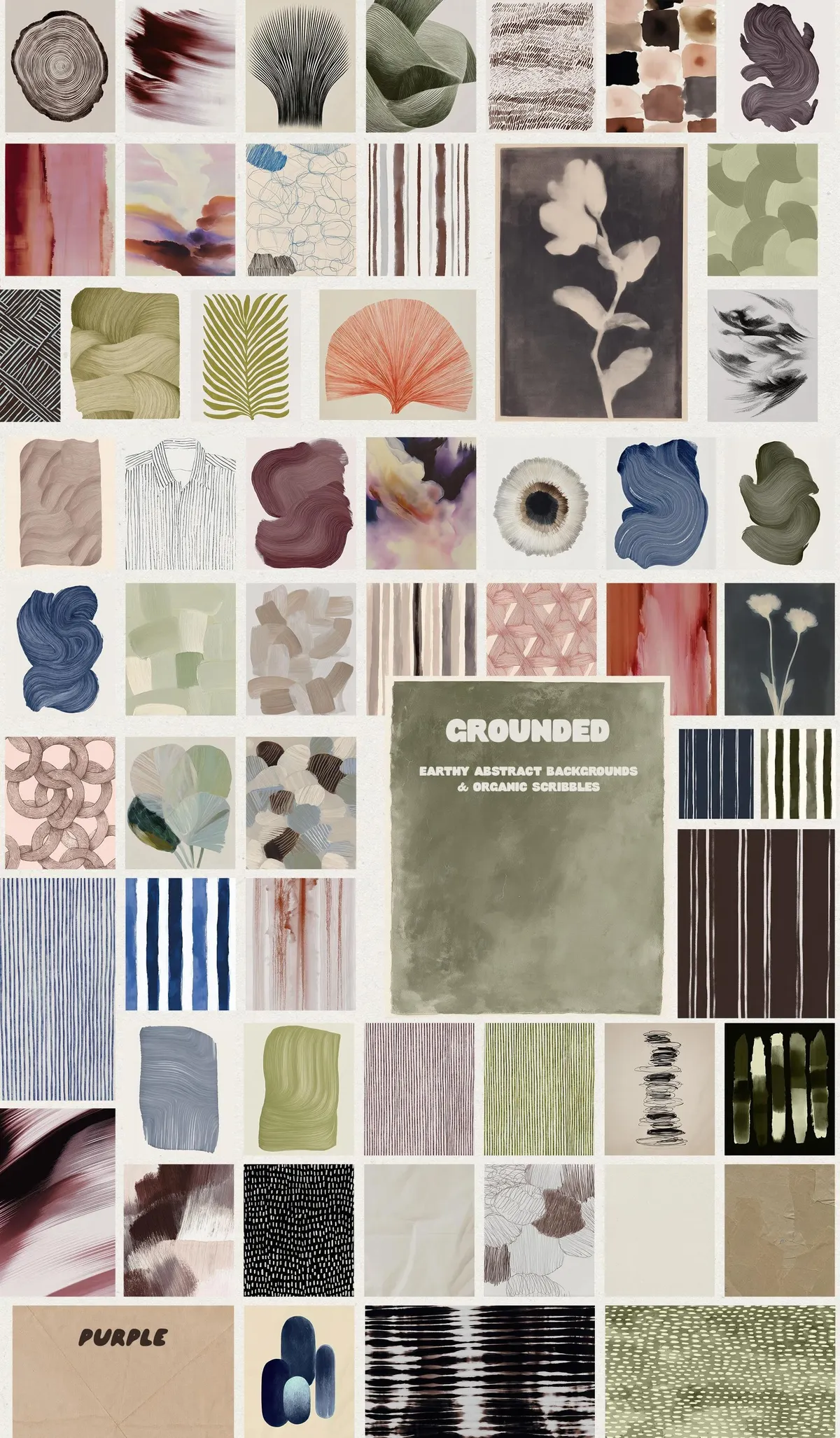 Grounded: Scribbles & Texture Backgrounds