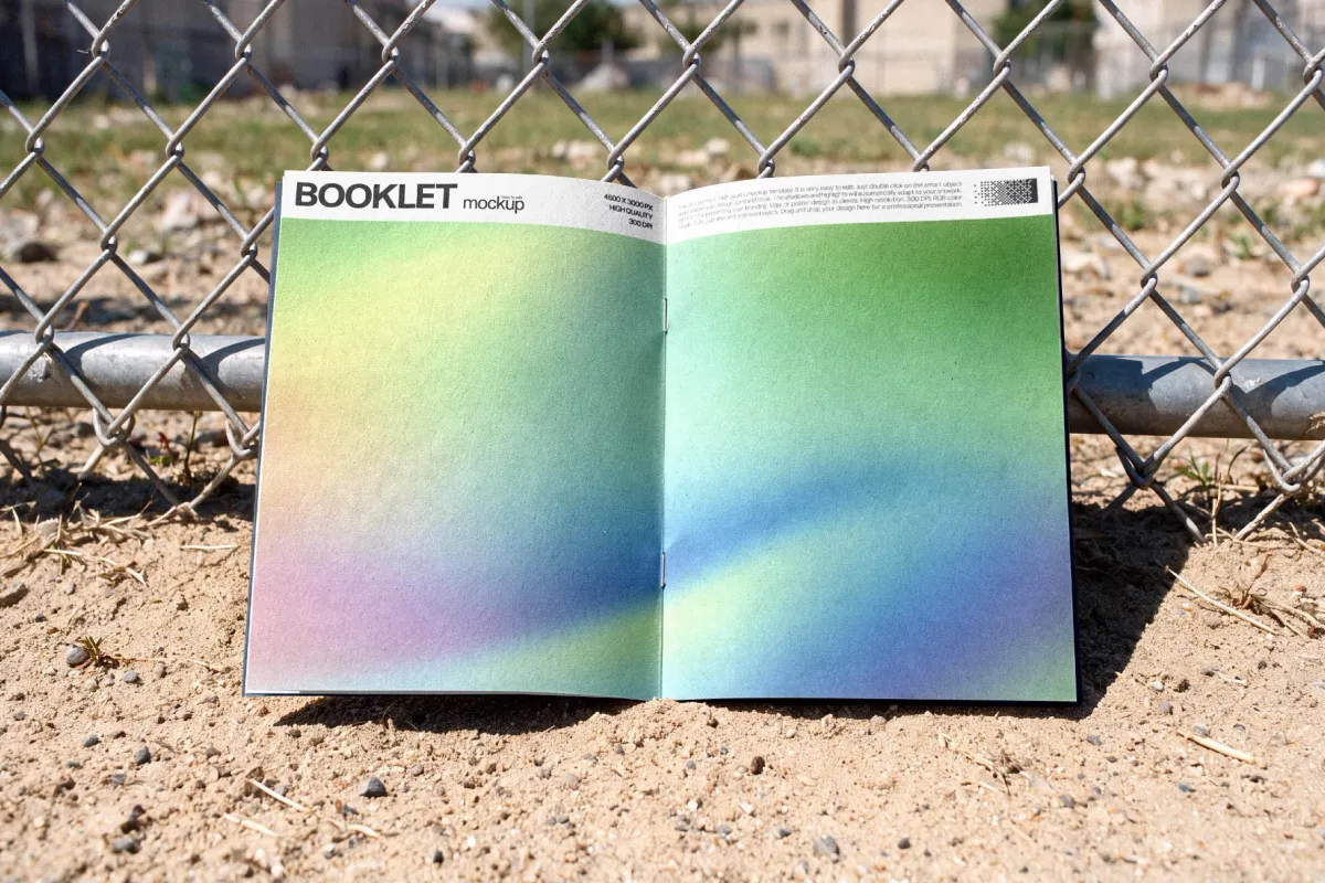 Open Booklet Mockup