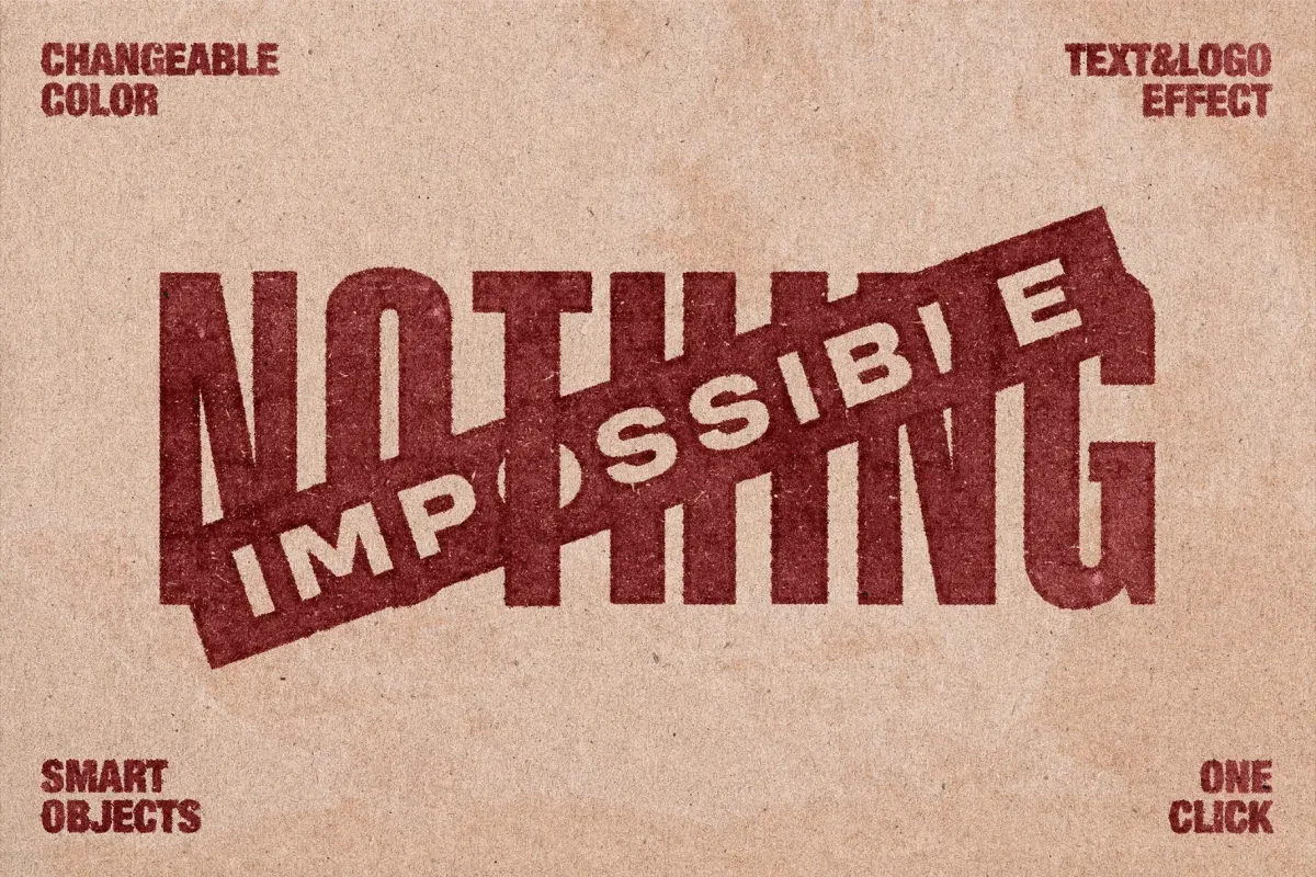 Bad Stamp Text Effect