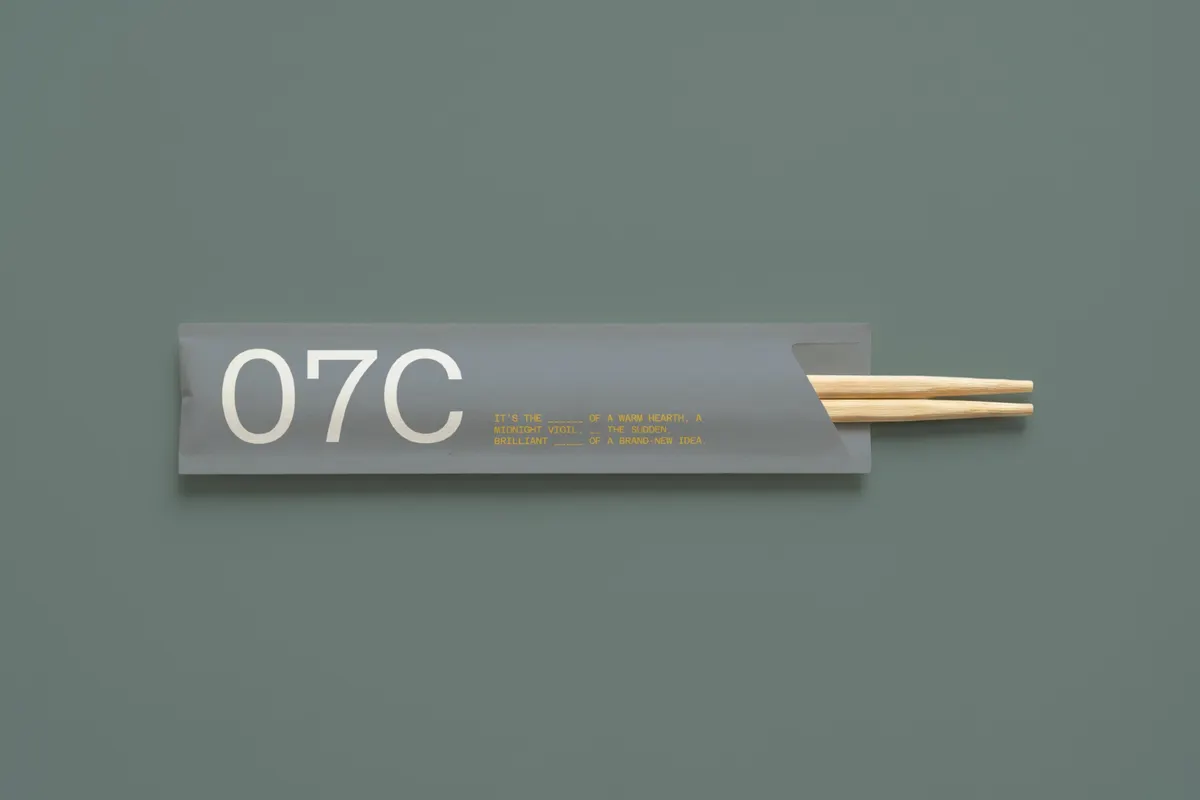 Chopstick Sleeve Mockup
