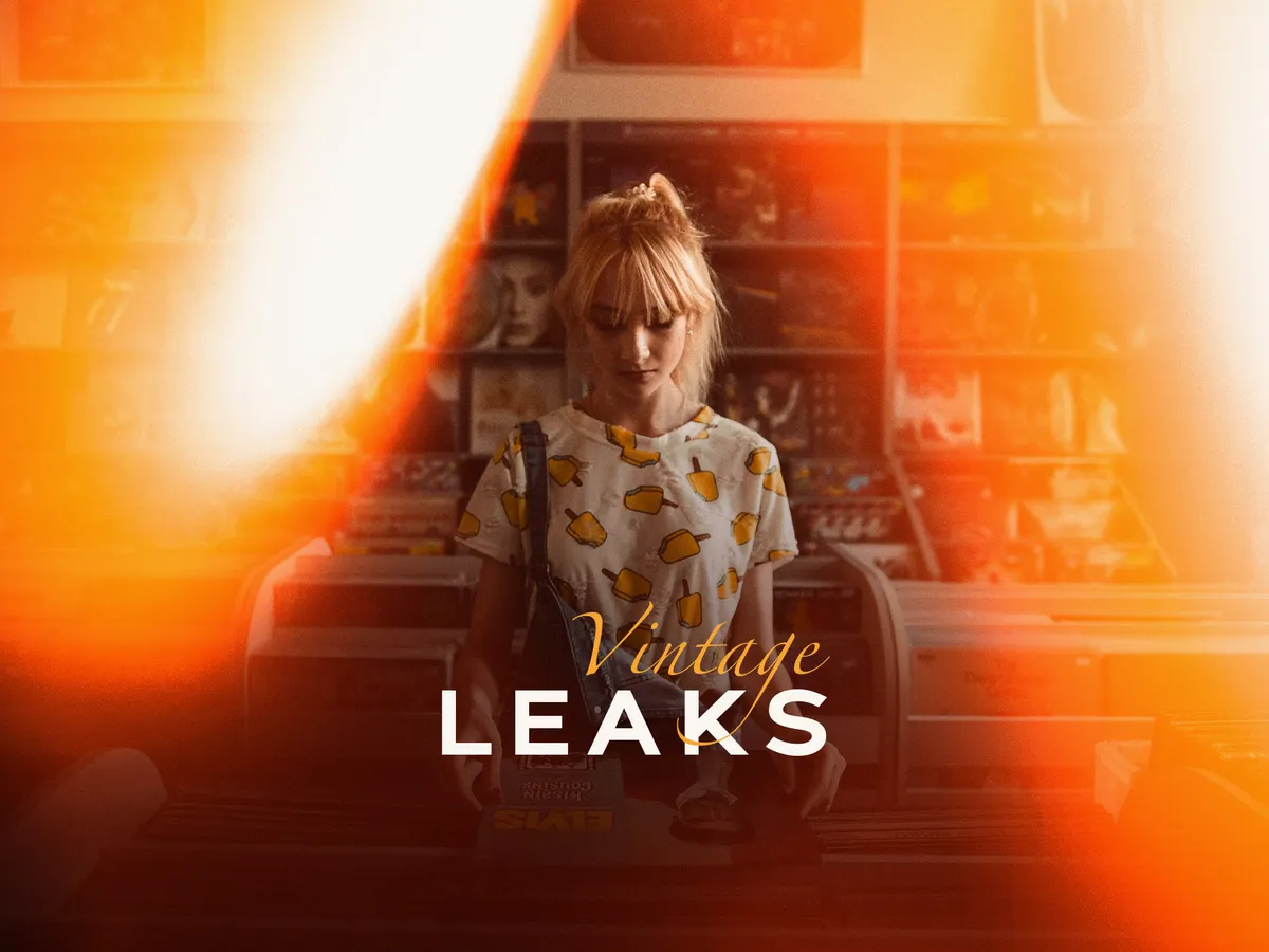 Vintage Light Leak Overlays