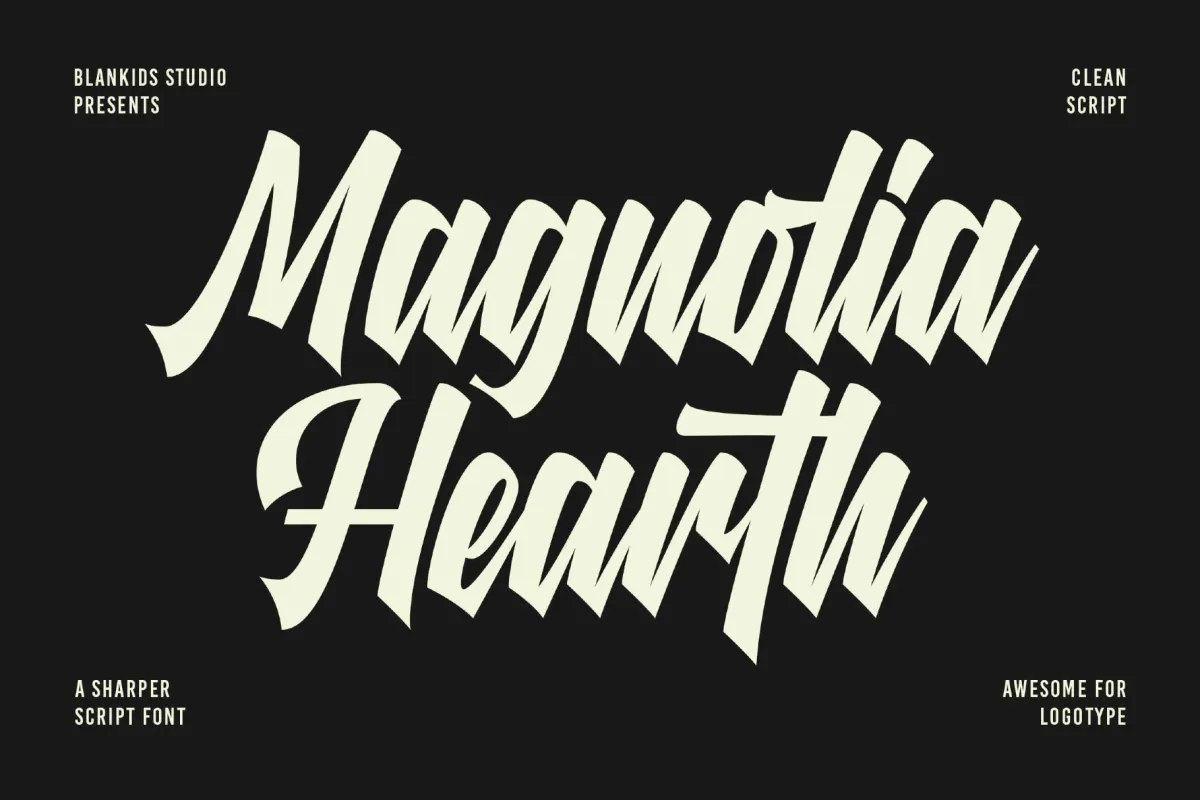 Richline a Sharper Script Font